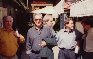 V. l. n. r.: Jorge Edwards – Mario Vargas Llosa – Hans Christoph Buch – Wolfgang Cziesla – Arturo Fontaine Talavera